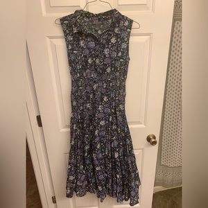 Floral flowy sleeveless dress